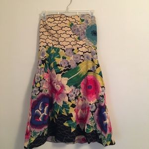 Anthropologie strapless dress size 6